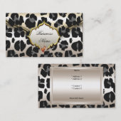 Elegantes klassisches Karamelll Creme Beige Gold Visitenkarte (Vorne/Hinten)