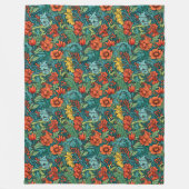 Elegantes klassisches Kunsthandwerk Iconic Morris  Fleecedecke (Vorderseite)