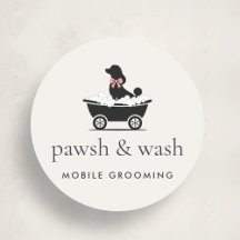 Elegantes klassisches Logo für mobilen Hundefriseu