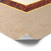 Elegantes klassisches Männchen Gesicht in Profil A Poster (Ecke)