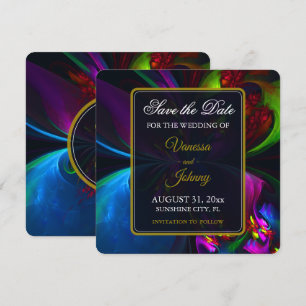 Elegantes klassisches modernes Blumenmuster #902 H Save The Date
