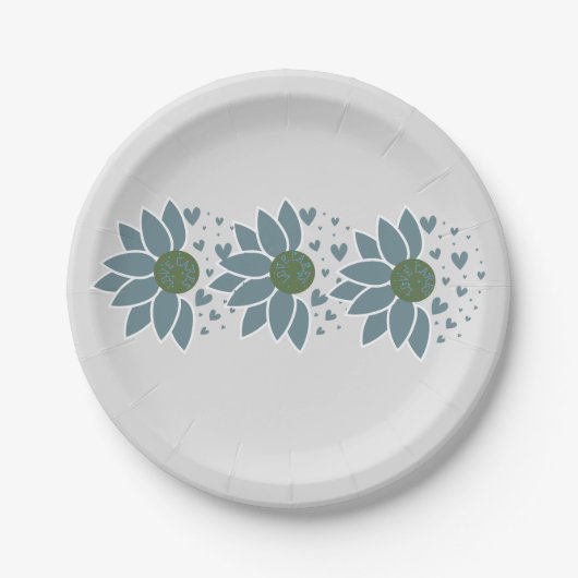 Elegantes klassisches, modernes Papier Pappteller (Vorderseite)