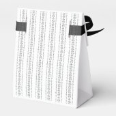 Elegantes klassisches Oldtimer-Hochzeitsmonogramm Geschenkschachtel (Rückseite)