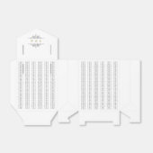 Elegantes klassisches Oldtimer-Hochzeitsmonogramm Geschenkschachtel (Ungefaltet)