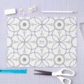 Elegantes klassisches Oldtimer-Hochzeitsmonogramm Seidenpapier (Handwerk)