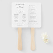 Elegantes klassisches Programm zur Zeremonie der W Fächer (Vorne und Hinten)