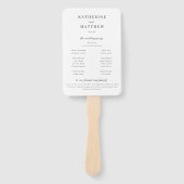 Elegantes klassisches Programm zur Zeremonie der W Fächer (Vorderseite)