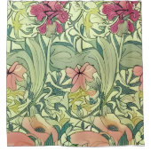 Elegantes klassisches Retro-Muster Duschvorhang (Vorderseite)