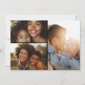 Elegantes klassisches romantisches Foto Hochzeit Save The Date (Rückseite)