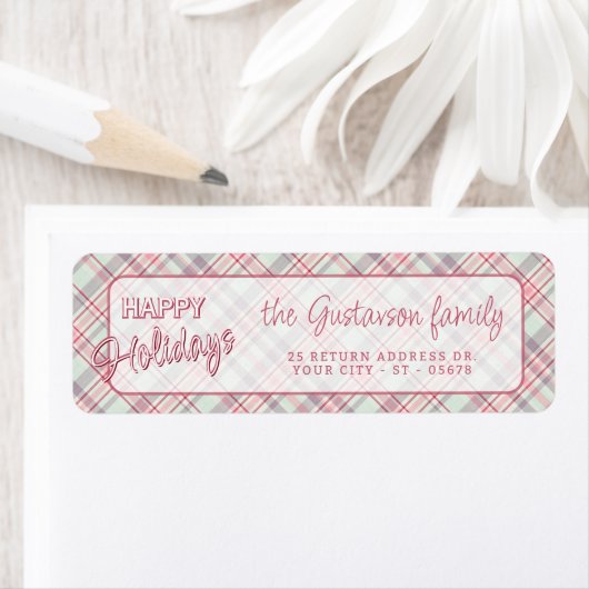 Elegantes klassisches rustikales Kariertes Muster (Insitu)