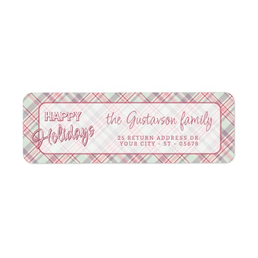 Elegantes klassisches rustikales Kariertes Muster (Vorne)