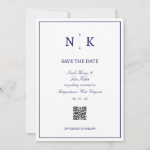 Elegantes klassisches "Save the Date"