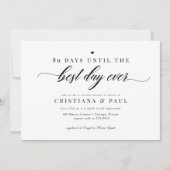 Elegantes klassisches Script Couples Brautparty Einladung (Vorderseite)