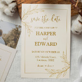 Elegantes klassisches Script-Foto Hochzeit Einladung