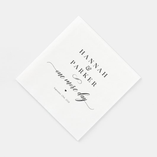 Elegantes klassisches Script-Probe-Dinner Serviette (Ecke)