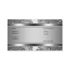 Elegantes, klassisches Silber geprägtes Blumenmust