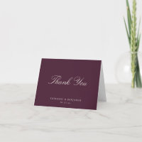 Elegantes klassisches Skript Hochzeit Dunkle Pflau