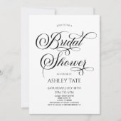 Elegantes klassisches Skript-Minimalistisches Brau Einladung (Vorderseite)