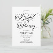 Elegantes klassisches Skript-Minimalistisches Brau Einladung (Stehend Vorderseite)