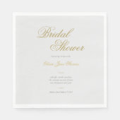 Elegantes klassisches Triple-Frame-formales Brautp Serviette (Vorderseite)