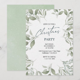 Elegantes klassisches Weihnachtsfest Einladung