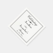 Elegantes klassisches Weißkuchen-Tischpapier Serviette (Ecke)