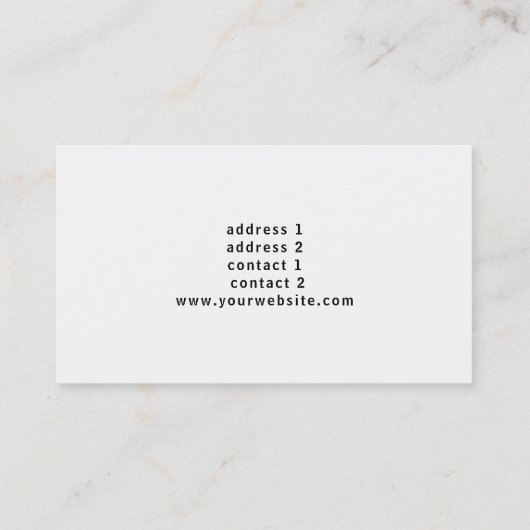 elegantes Klavierdesign Visitenkarte (Rückseite)