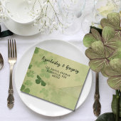 Elegantes Kleeblatt Clover Irish Celtic QR Code All In One Einladung