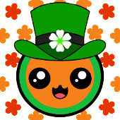 Elegantes Kleeblatt-Design für St. Patrick's Karte