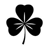 Elegantes Kleeblatt-Design für St. Patrick's Karte