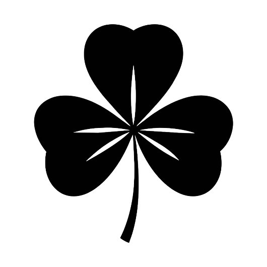 Elegantes Kleeblatt-Design für St. Patrick's Karte