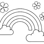 Elegantes Kleeblatt-Design für St. Patrick's Karte