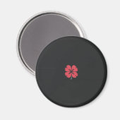 Elegantes Kleeblatt-Design für St. Patrick's Magnet (Vorderseite/Rückseite)