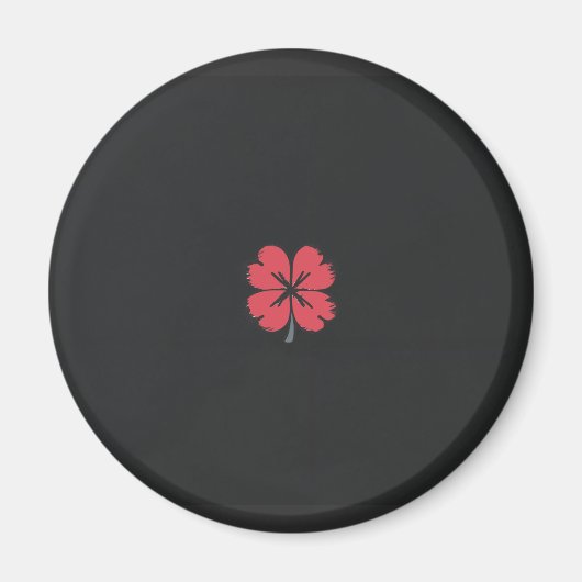 Elegantes Kleeblatt-Design für St. Patrick's Magnet (Vorne)