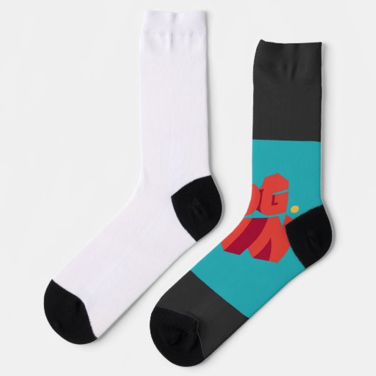 Elegantes Kleeblatt-Design für St. Patrick's Socken (Linkes Detail)