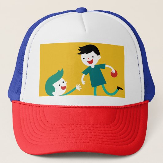 Elegantes Kleeblatt-Design für St. Patrick's Truckerkappe (Vorderseite)