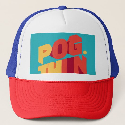 Elegantes Kleeblatt-Design für St. Patrick's Truckerkappe (Vorderseite)