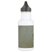 Elegantes Kleeblatt St.Patrick`s Day, Grünleder Trinkflasche (Links)