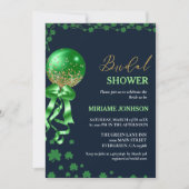 Elegantes Kleeblatt St. Patrick's Day Brautparty Einladung (Vorderseite)