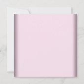 Elegantes Kleid Tiara Pink Quinceanera Einladung (Rückseite)