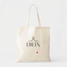 Elegantes Kleidung-Logo Minimalistischer Tote Bag