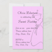 Elegantes Kleidungsdesign mit individualisierbarem Einladung (Rückseite)