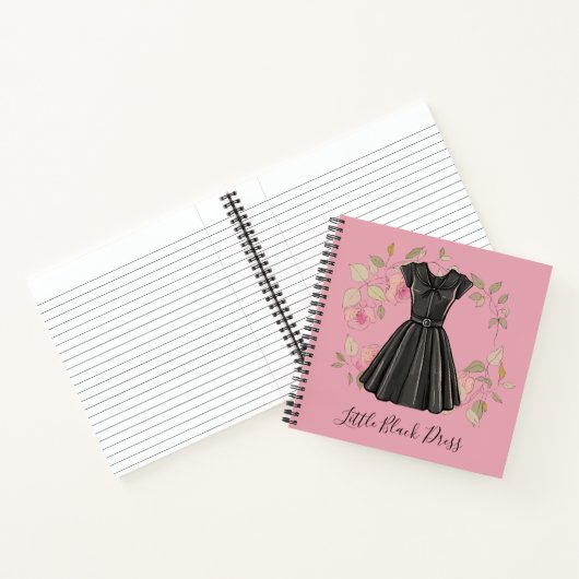 Elegantes kleines schwarzes Kleid - LBD Fashion Jo Notizblock (Innenseite)