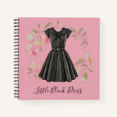 Elegantes kleines schwarzes Kleid - LBD Fashion Jo Notizblock (Vorderseite)