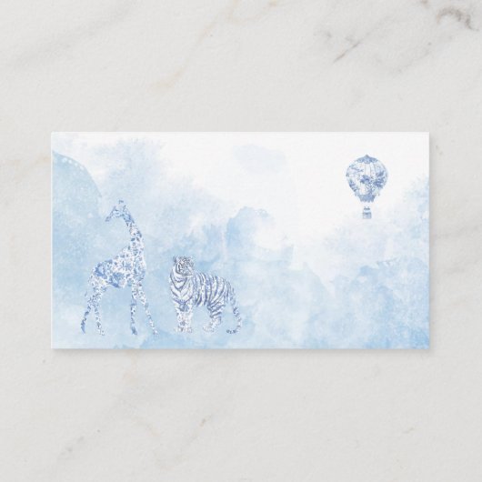 Elegantes Kleinkind Begleitkarte (Rückseite)