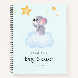 Elegantes Koala Baby Shower Gift List-Notebook Notizblock