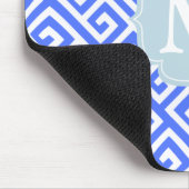 Elegantes Kobalt-Blau-griechisches Mousepad (Ecke)