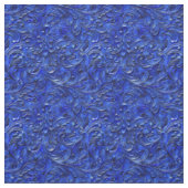Elegantes, kobaltblaues, getriebenes Leder Stoff (Muster)