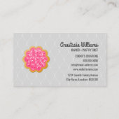 Elegantes Kochgebäck Visitenkarte (Rückseite)