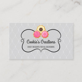 Elegantes Kochgebäck Visitenkarte